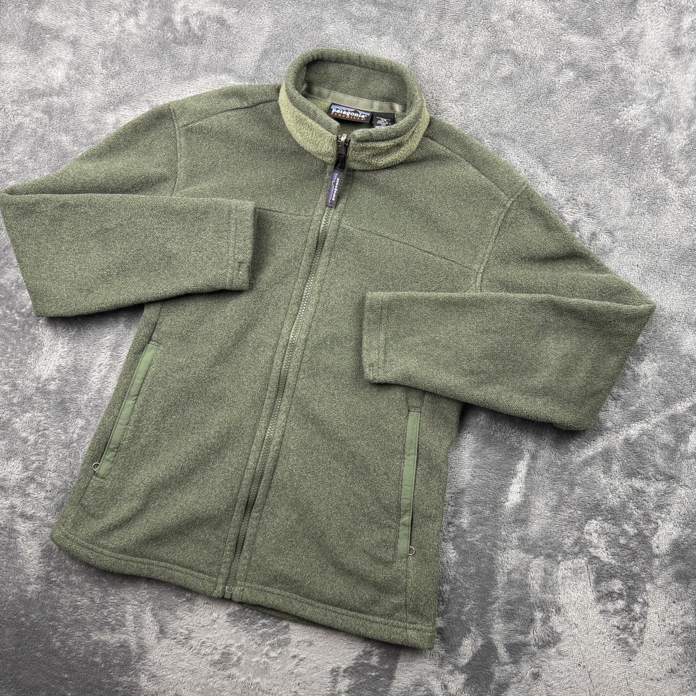 Patagonia Synchilla Fleece Jacket Womens XS Green Full Zip Made in USA STY 25280